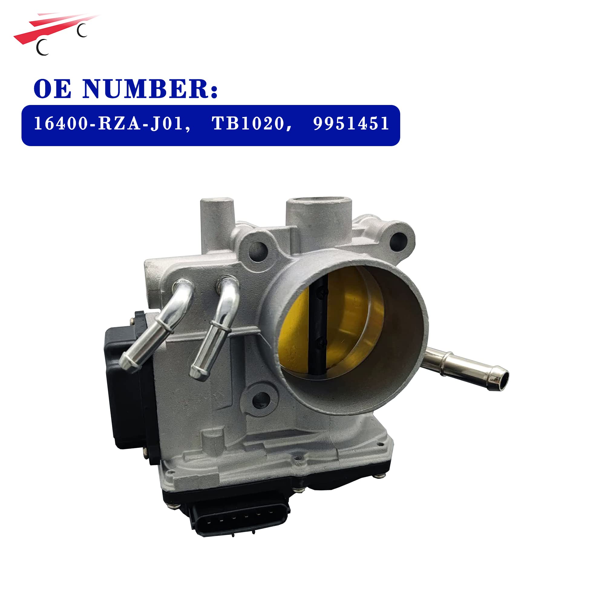 High Performance Throttle Body for 2007-2009 Honda CR-V 2.4L DOHC Engine - Replacement Part 16400-RZA-J01 TB1020 9951451 - Perfect for Engine Performance Upgrades & Smooth Acceleration