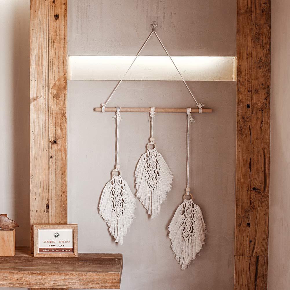 Handmade Macrame Wall Hanging Boho Tapestry - Woven Cotton Wall Art Decor for Living Room, Bedroom & Nursery | Perfect for Bohemian Home Decor, Housewarming Gifts and Meditation Spaces