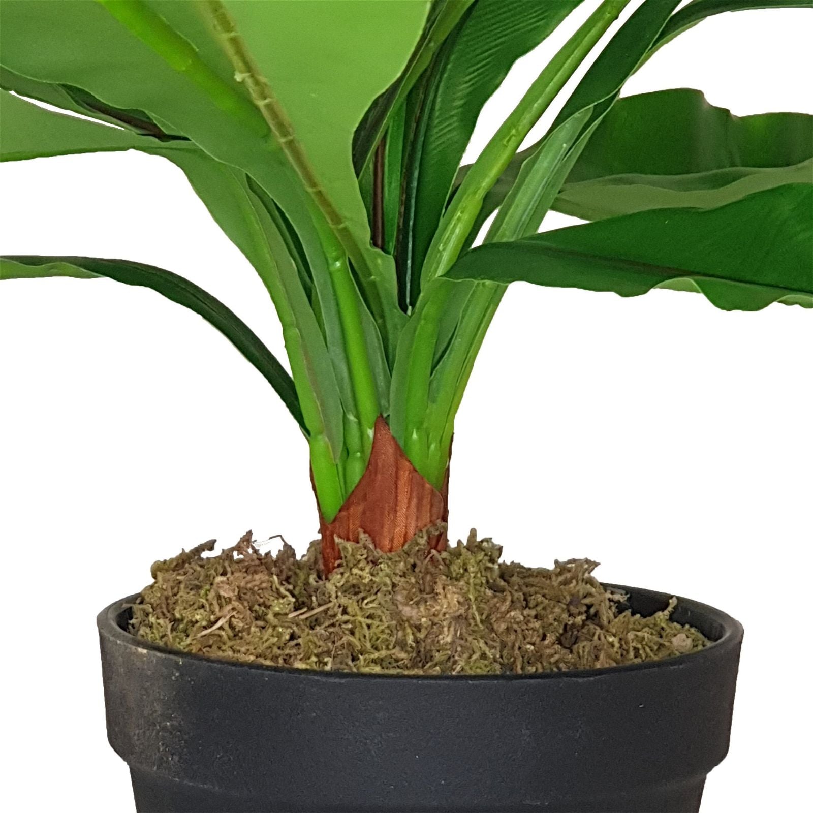 43cm Broad Leaf Artificial Plant by Criterion - Perfect for Home Office Decor, Living Room Centerpiece & Indoor Greenery Enhancement