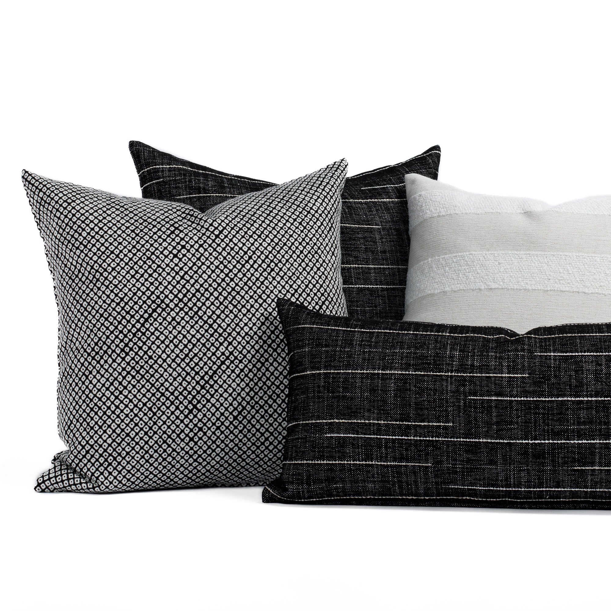 Premium Yuzu 22x22 Outdoor Throw Pillow in Onyx Black - Waterproof & UV Resistant for Patio, Poolside, Garden & Porch Decor