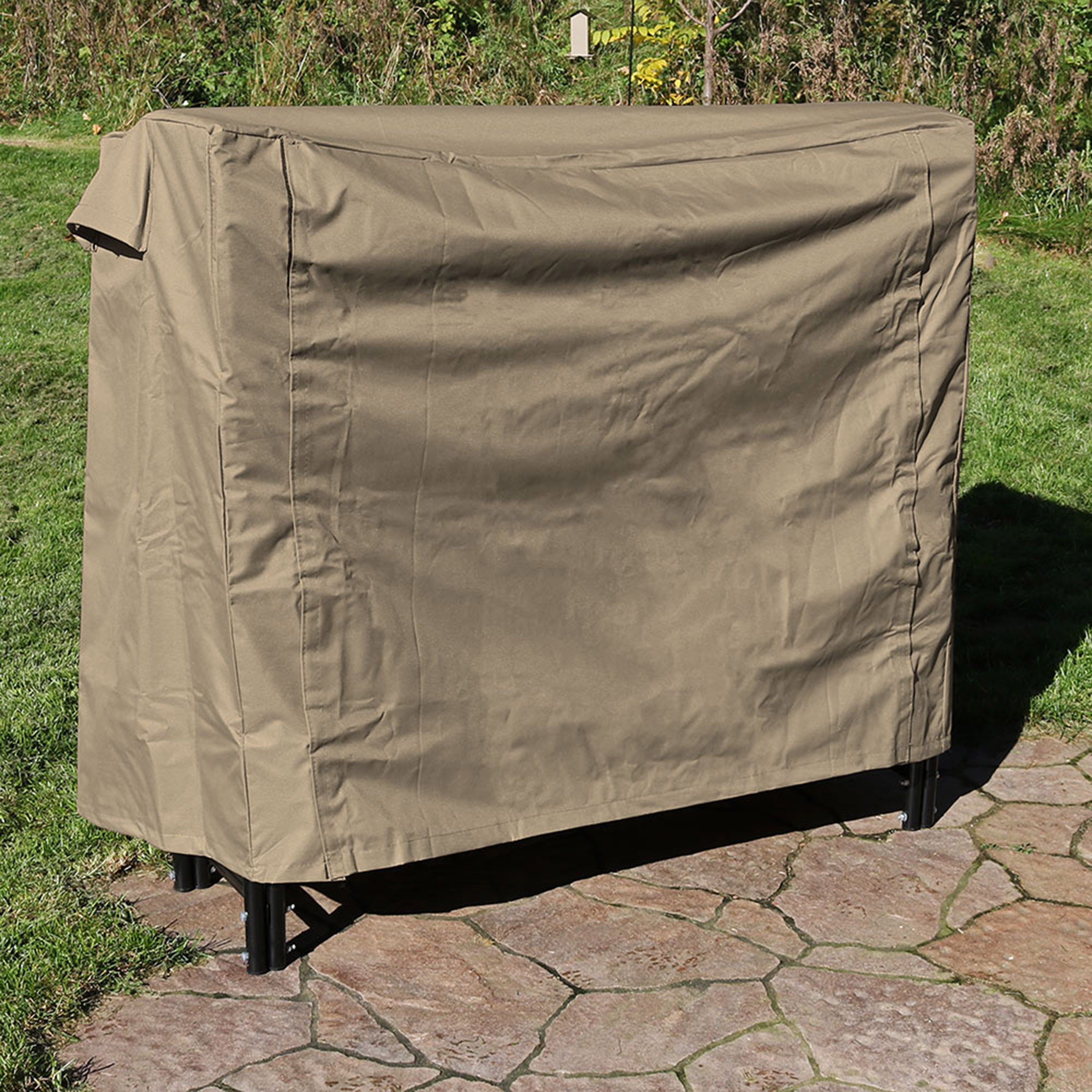 Heavy Duty Waterproof Outdoor Firewood Rack Cover - Weatherproof Log Storage for Patio, Backyard & Camping - Perfect for Firewood Protection & Organization