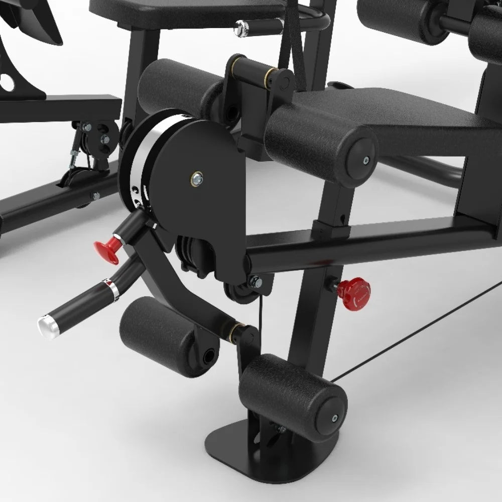 FITLAB Multi Gym with Leg Press - Home Gym Station, Power Rack, Smith Machine, Chest Fly, Vertical Leg Press & Cable Crossover | Perfect for Full-Body Workouts at Home, Strength Training & Muscle Building