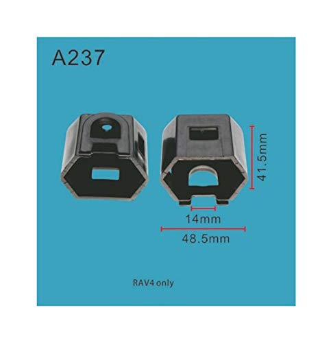 Autobahn88 Back Door Garnish Clip - Compatible with Toyota & Lexus Models (OEM: 76826-0R020) - 10-Pack - Perfect for Door Panel Repair and Interior Trim Replacement