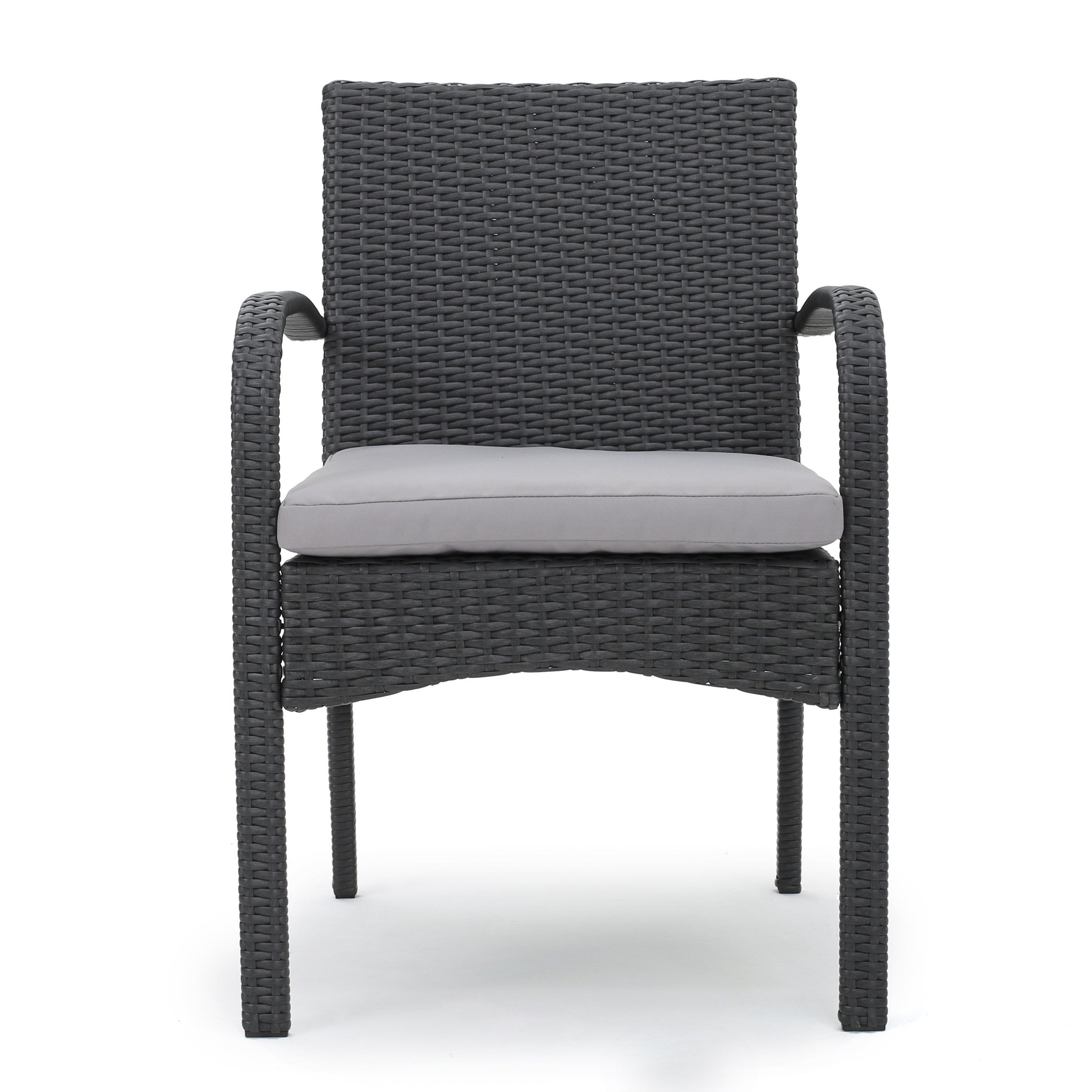 CORDOBA KD PE Wicker Dining Chairs - Set of 2, Rattan Outdoor Patio Chairs for Dining Room, Backyard, Garden & Poolside Relaxation