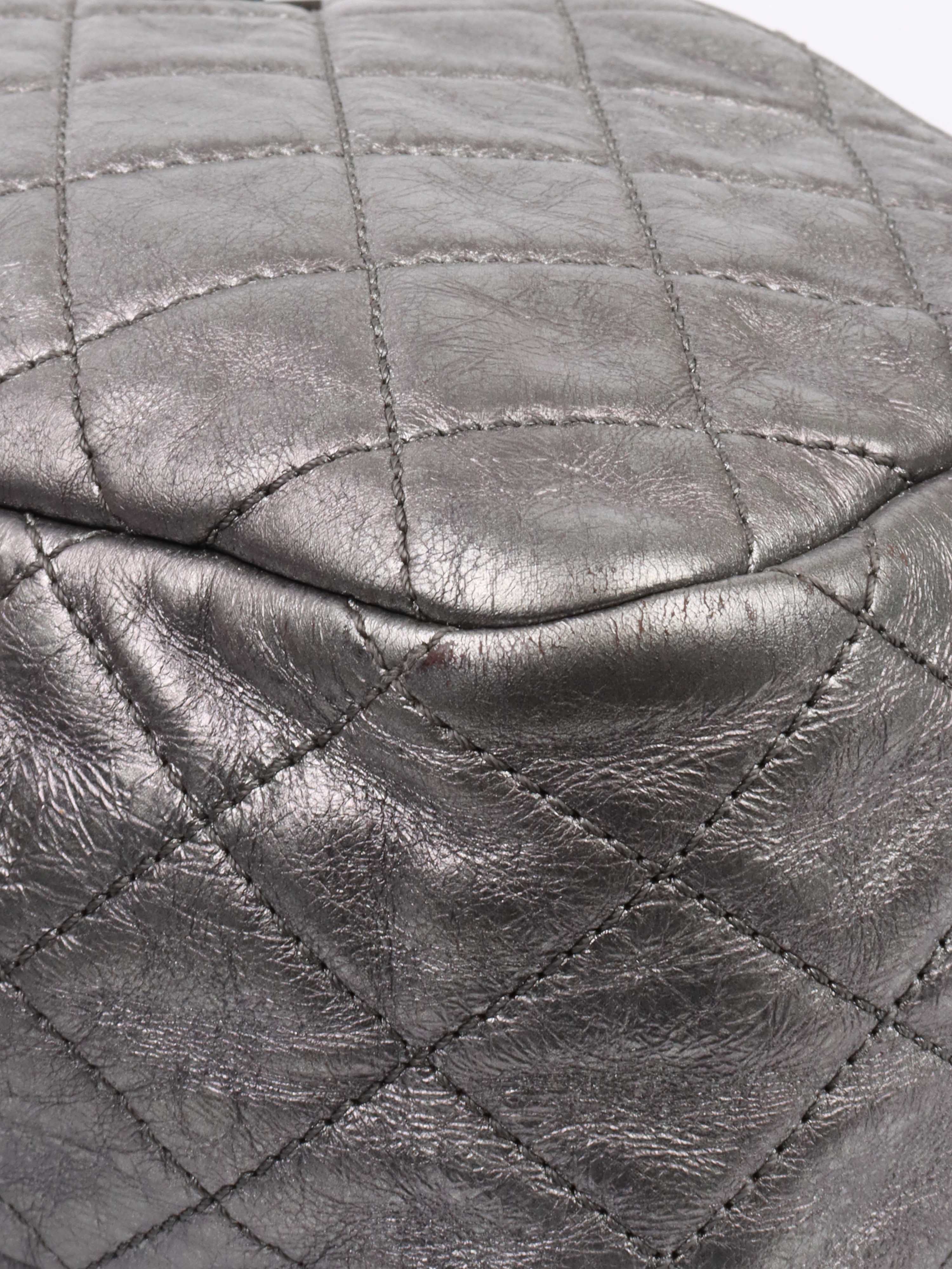 Chanel Metallic Silver 2.55 Reissue Camera Bag - Luxury Designer Crossbody Purse for Women | Perfect for Evening Events, Parties & Travel