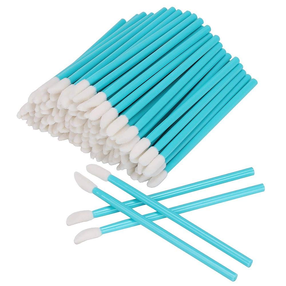 150 Disposable Lip Brush Makeup Brush Pens - Blue Lipstick & Mascara Wand Applicators for Clean Eyelash & Lip Makeup Application - Perfect for Professional Salons, Home Makeup Kits & Travel Beauty Essentials