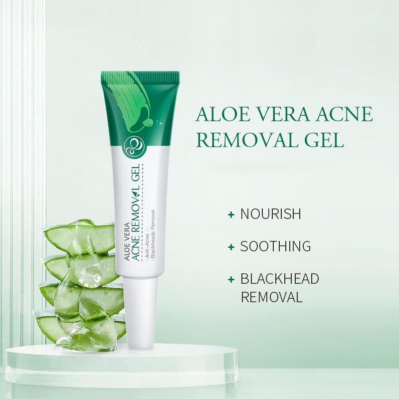 Organic Aloe Vera Gel for Face & Body - 100% Pure Fresh Aloe Gel for Deep Hydration, Sunburn Relief, Acne Treatment & Skin Firming | Soothes Dry Skin, Post-Sun Care & Daily Moisturizing