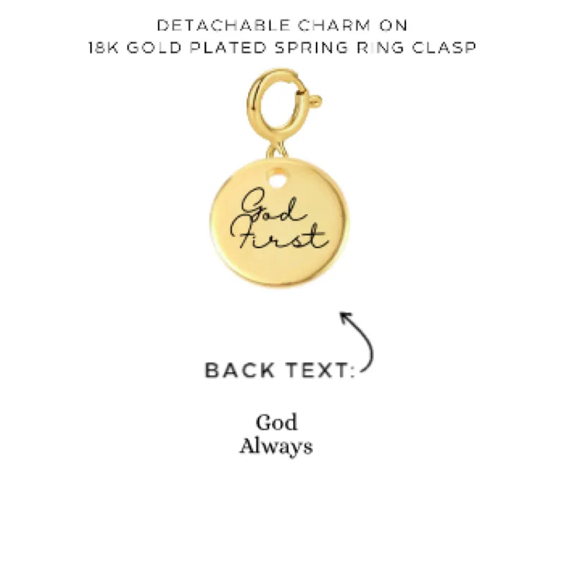 Personalized Engraved Charms with Detachable Clasp - Custom Name Jewelry Gift for Women - Perfect for Necklaces, Bracelets & Keychains (12.00)