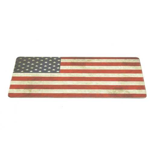 600x300x3mm American Flag Pattern Large Mouse Pad - Non-Slip Desk Mat for Laptop & Computer Gaming Office Work (USA Design)