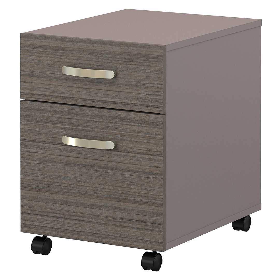 Bush Furniture Commerce 2-Drawer Mobile File Cabinet - Rolling Storage Cabinet for Office, Home, or Classroom Organization