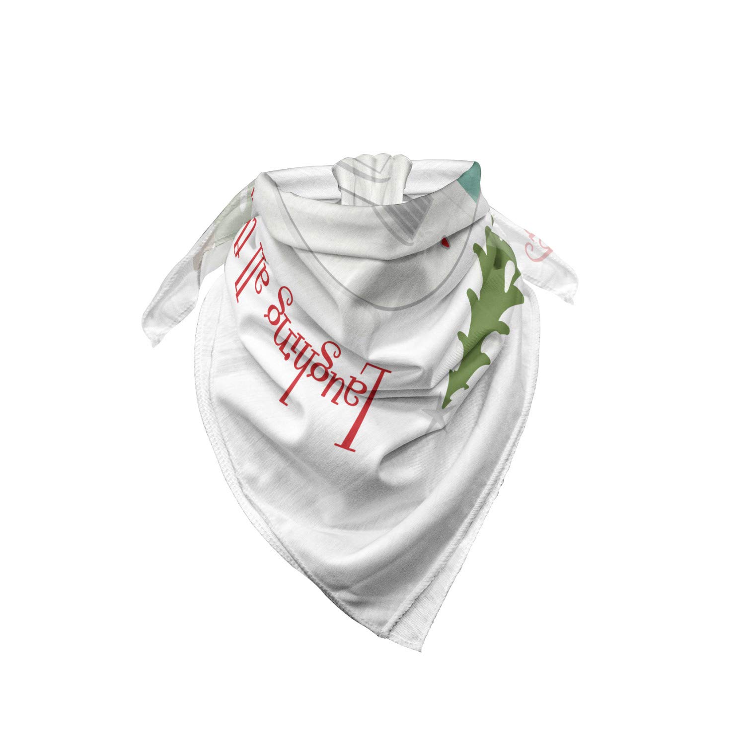 Ambesonne Adventure Bandana - Funny Laughing Tree Design - Unisex Head & Neck Scarf for Hiking, Camping & Outdoor Activities