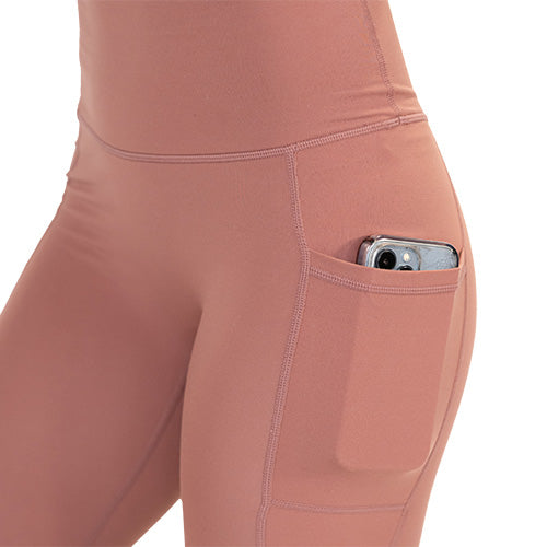 High Waist Yoga Leggings for Women - Soft Stretchy Workout Pants | Blush Pink | Perfect for Gym, Running & Lounge Wear