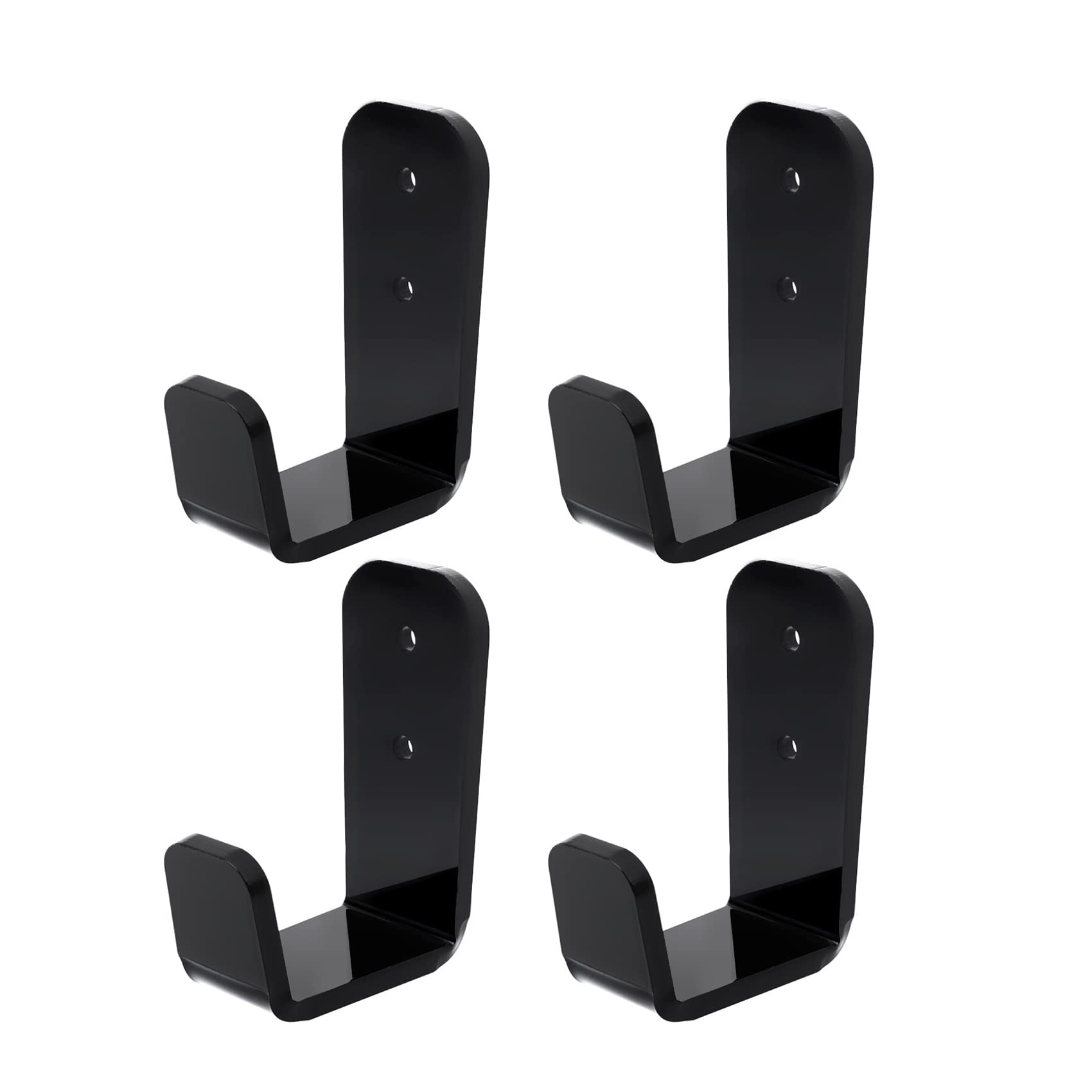 4 PCS Golf Club Display Rack Wall Mount - Horizontal Stick Holder for Golf Clubs, Hockey Sticks, Umbrellas & More - Perfect for Garage, Basement, or Sports Room Organization