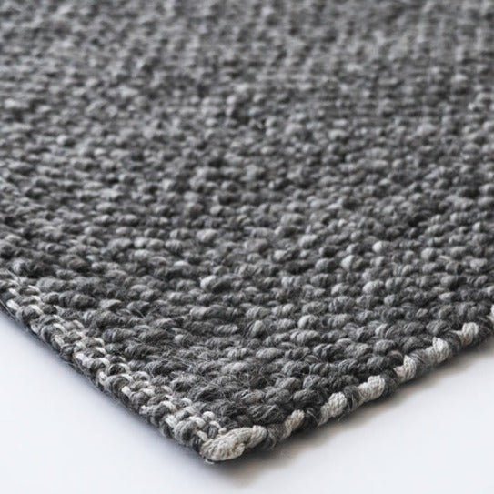 Premium Baya Nebraska Floor Rug - Charcoal Gray - 160cm x 230cm (5.2ft x 7.5ft) - Soft & Durable - Perfect for Living Room, Bedroom, or Office Decor