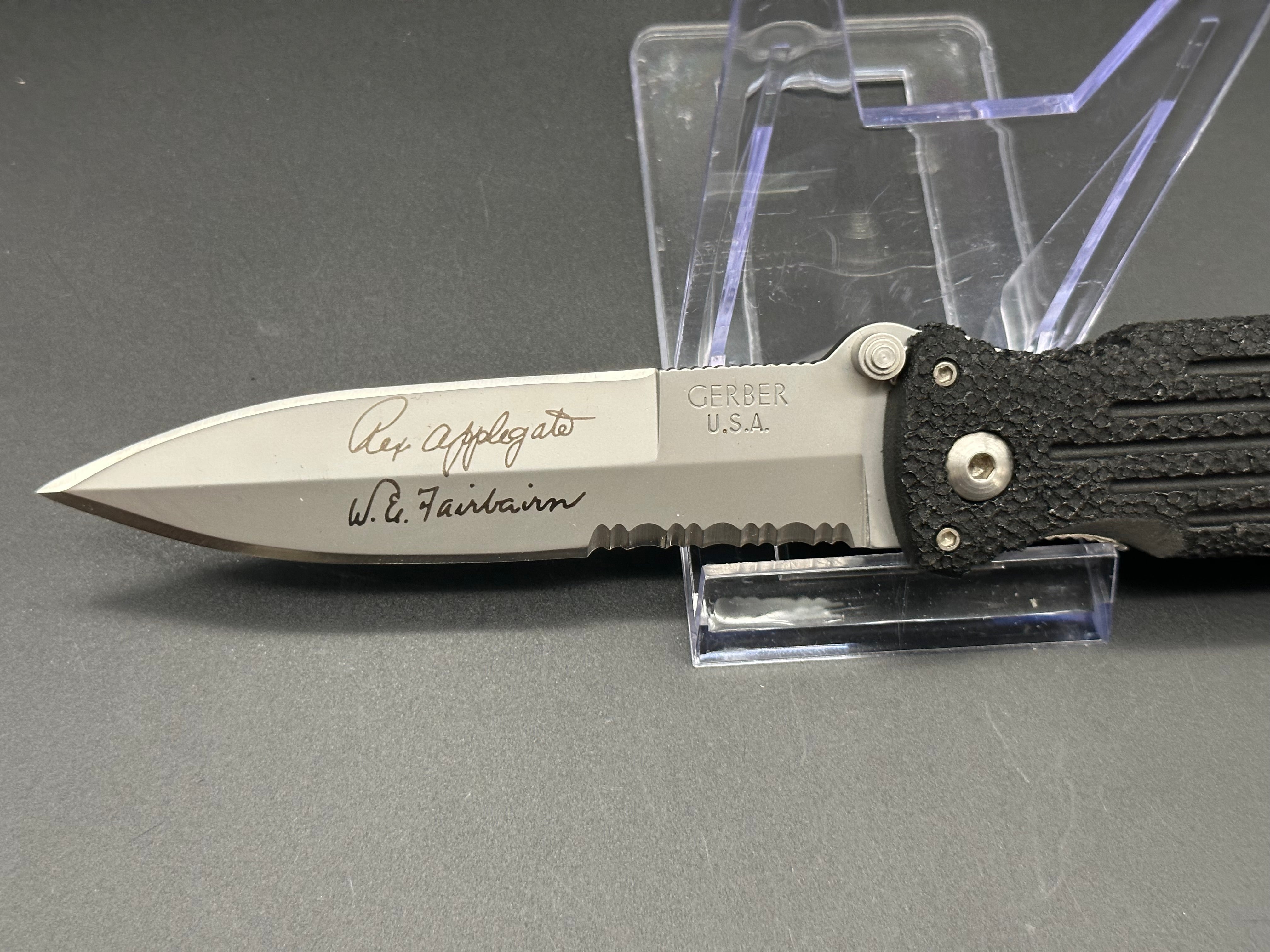 Gerber Applegate Fairbairn Combat Folding Knife - Tactical Survival Tool for Outdoor Camping, Hunting & Emergency Preparedness