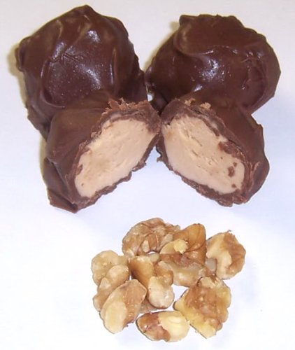 Scott's Cakes Premium Milk Chocolate Covered Maple Walnut Fudge Truffles - 1 Pound Gift Box (16oz) | Holiday Treats, Christmas Gifts & Party Desserts