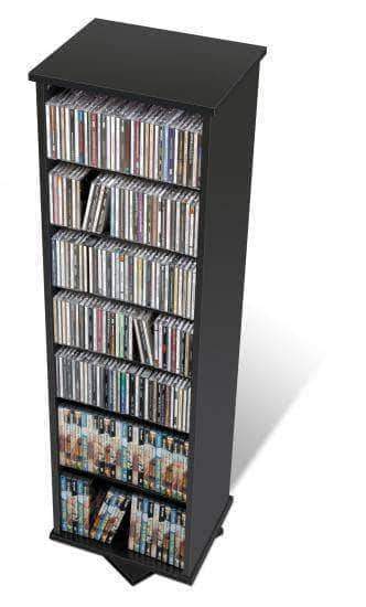 Dual-Sided Spinning Tower - Black | High-Speed Rotating Display Stand for Retail Stores & Trade Shows | Perfect for Showcasing Products in Malls, Exhibitions, and Boutiques