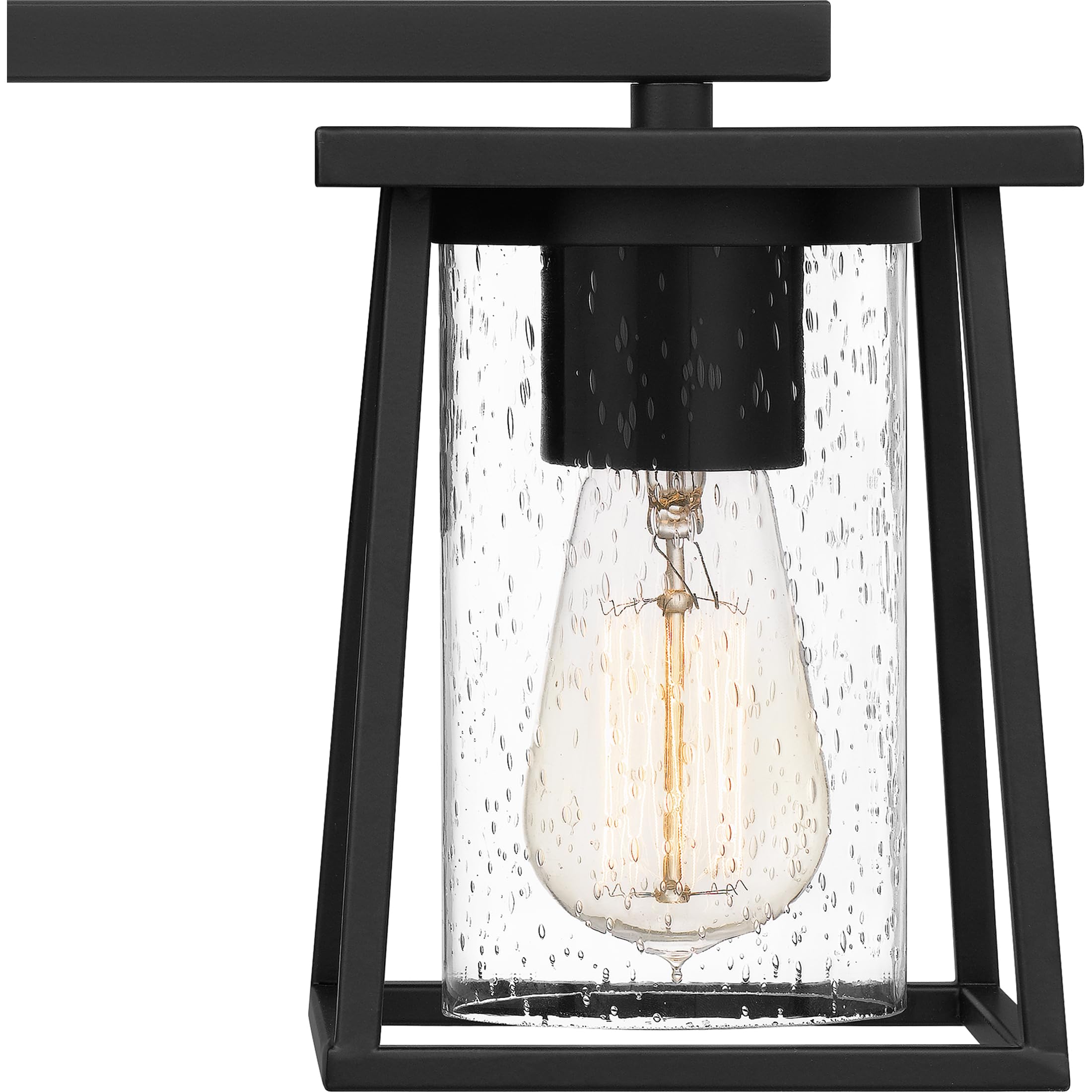 Quoizel Lodge 3-Light Matte Black Bathroom Vanity Light - Perfect for Modern Bathrooms, Powder Rooms & Dressing Areas