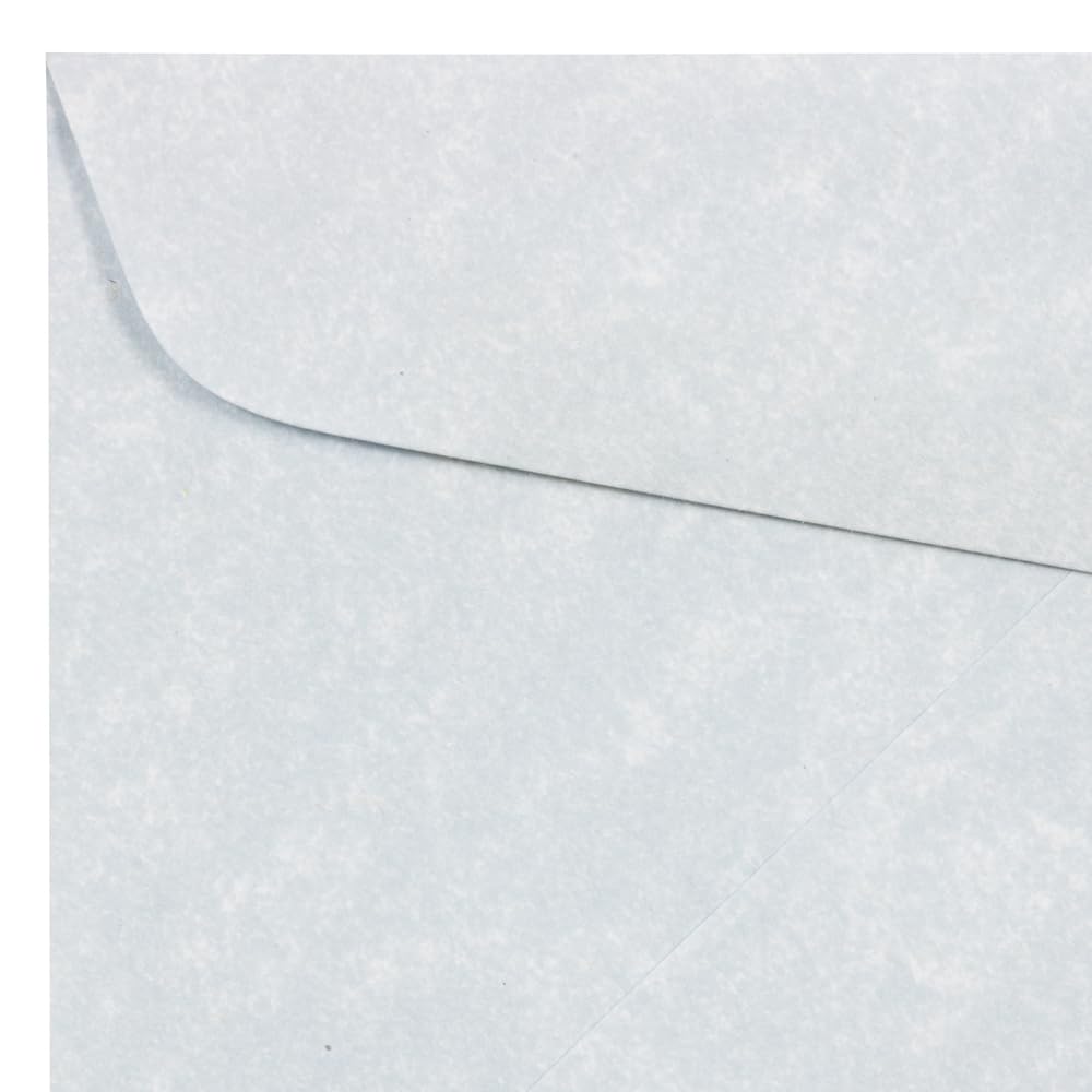 JAM PAPER #10 Business Parchment Envelopes - 4 1/8 x 9 1/2 Inches - Blue Recycled Eco-Friendly - Bulk Pack of 1000 Envelopes per Carton - Perfect for Mailing, Office Documents & Wedding Invitations