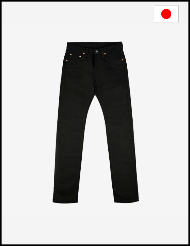 Iron Heart IH 777S SB Superblack Non-Fade 21oz Selvedge Denim Super Slim Black Jeans for Men - Premium Raw Denim Pants for Motorcycle Riding, Urban Fashion & Workwear