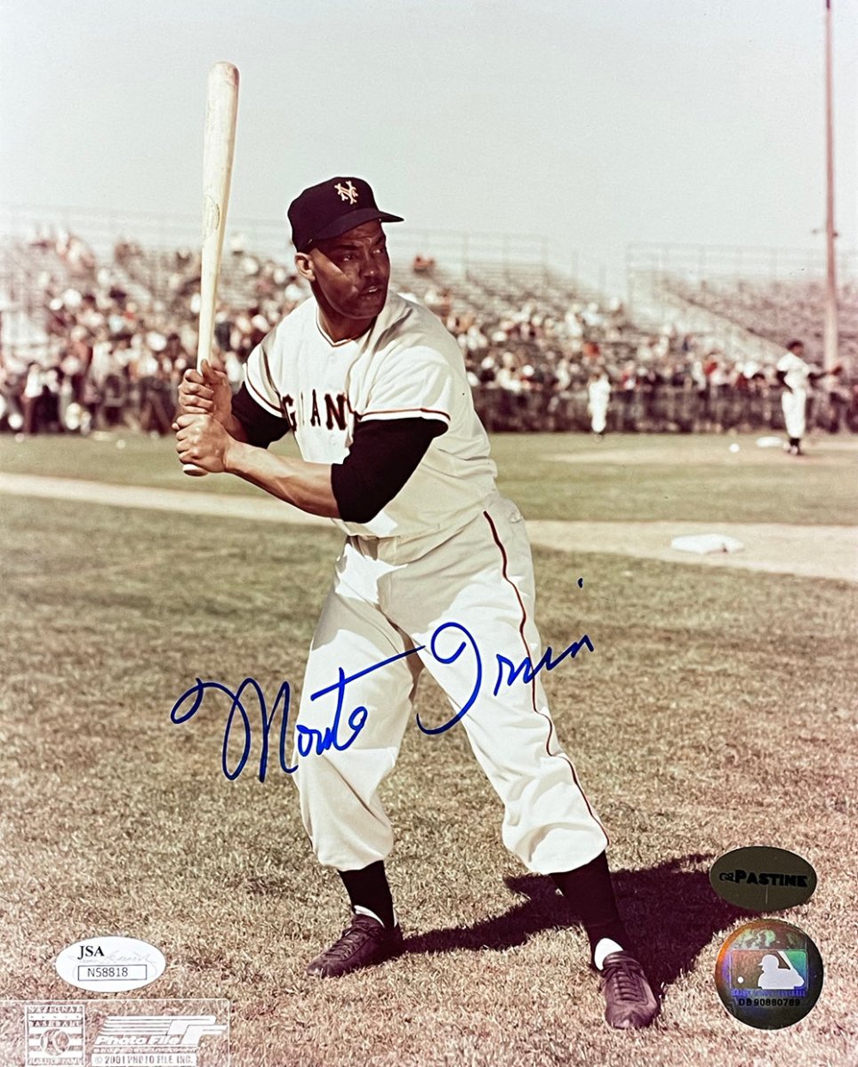 Authentic Monte Irvin Signed 8x10 New York Giants Baseball Photo with JSA Certificate - Perfect for Sports Memorabilia Collectors and Giants Fans Display