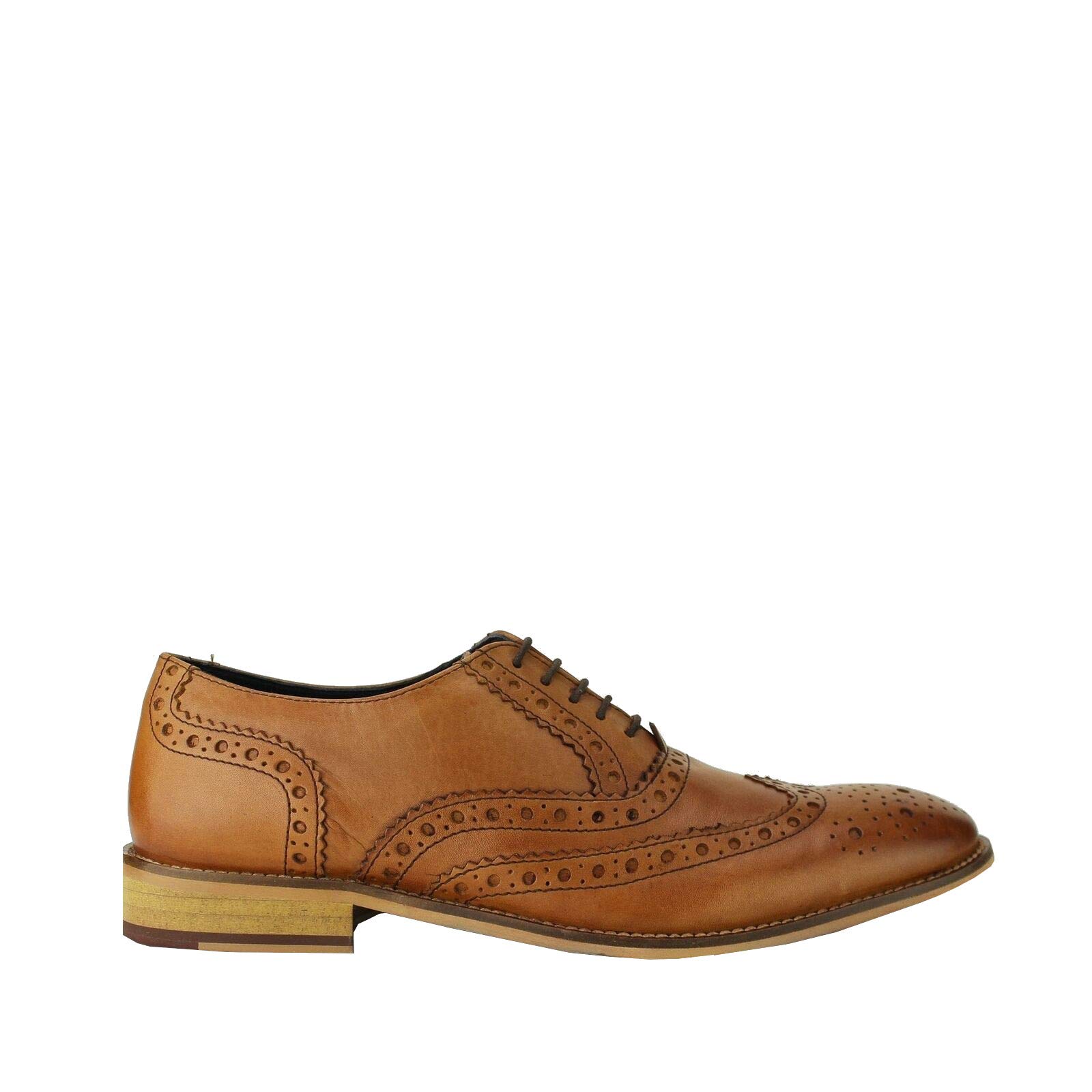 Men's Leather Brogue Oxford Shoes – Classic Formal & Casual Dress Shoes for Business, Weddings & Office Wear