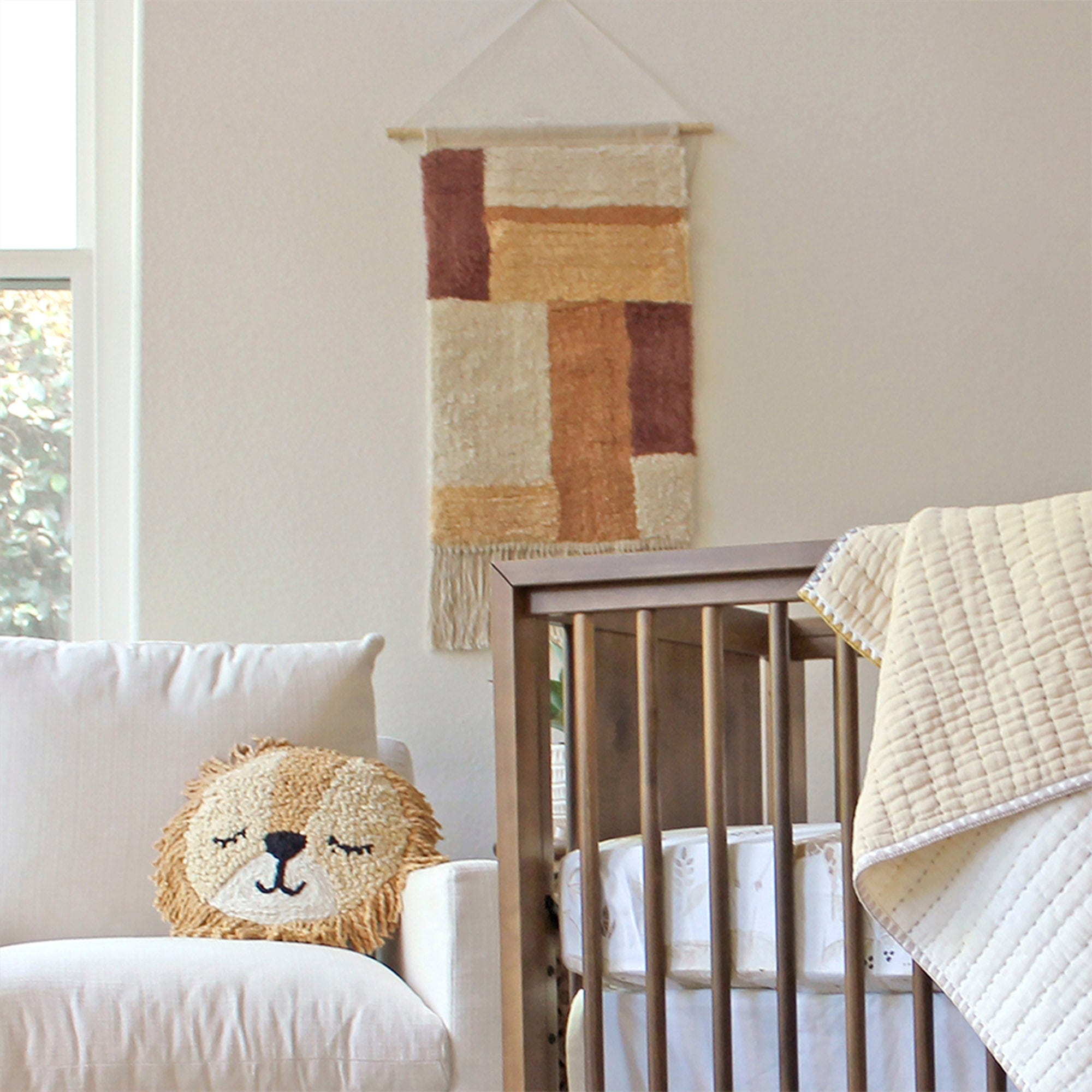 Crane Baby Kendi Wall Hanging - Handmade Nursery Decor for Baby Shower Gifts & Kids Room Wall Art - Perfect for Newborn Bedroom, Playroom, and Daycare Decorations
