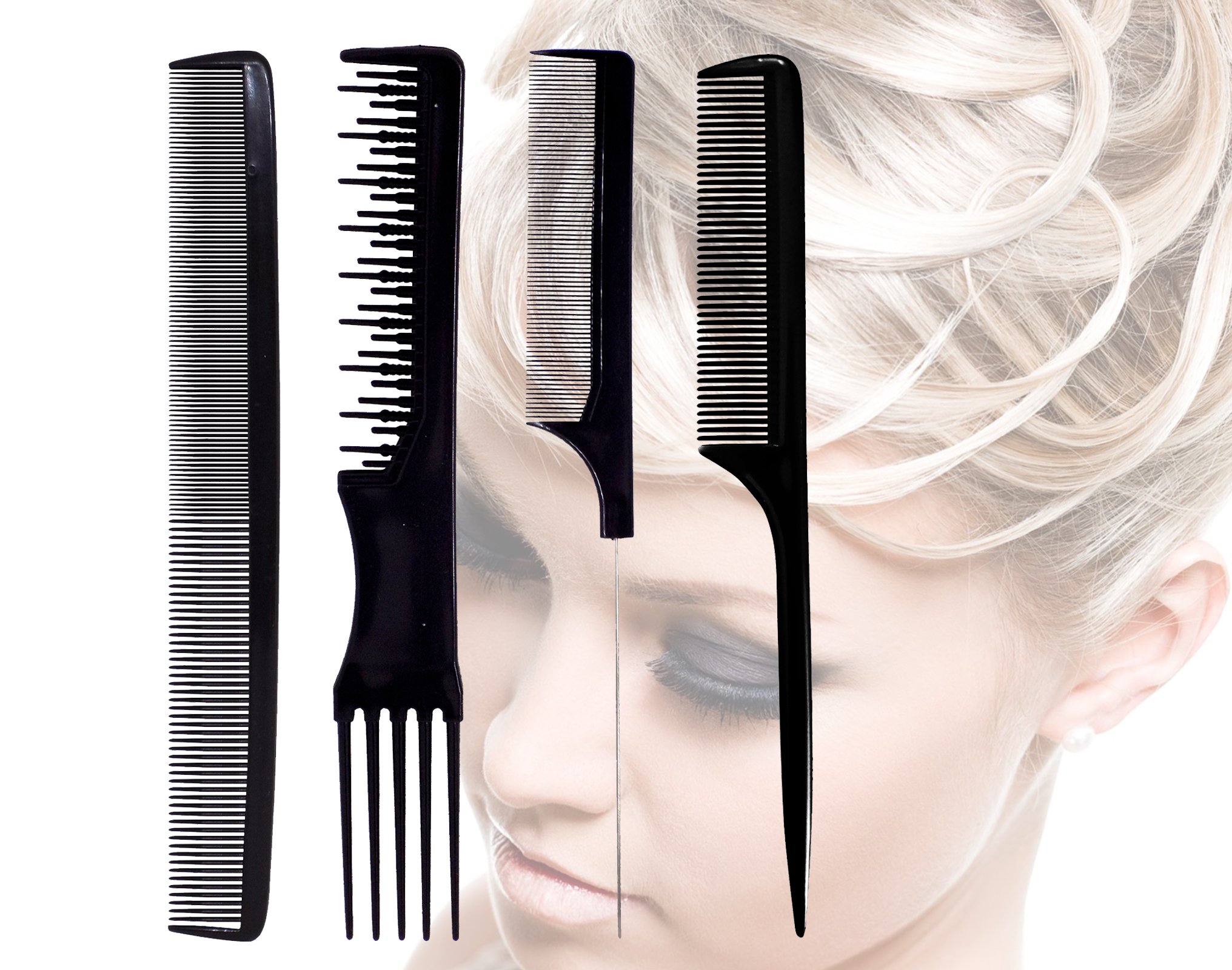 Professional Hair Cutting Combs for Men & Women - Black Salon Accessories (30g, Pack of 1) | Perfect for Home Haircuts, Styling & Barber Shops
