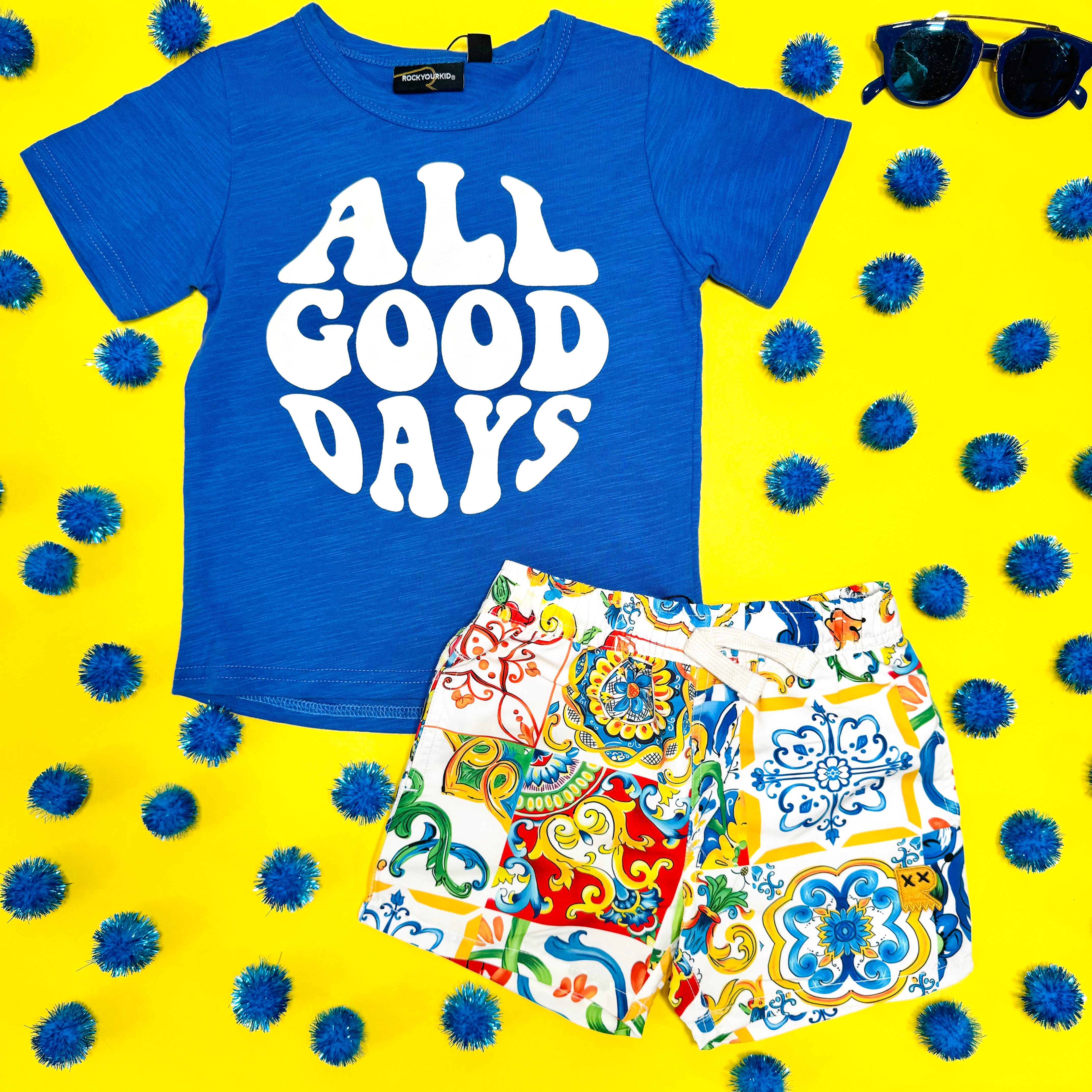 ALL GOOD DAYS Premium Cotton T-Shirt for Men & Women - Soft & Comfortable Casual Tee - Perfect for Everyday Wear, Outings & Relaxing