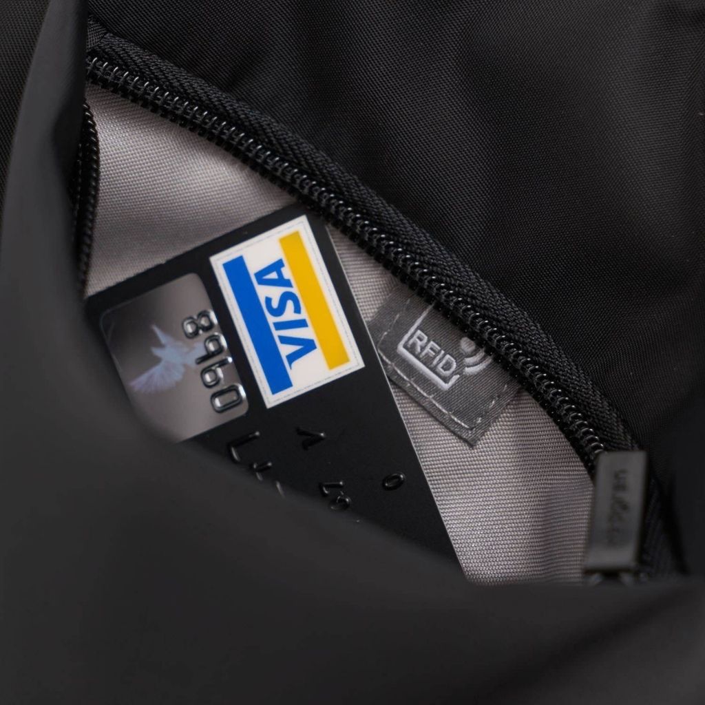 Hedgren Rush Compact Crossover RFID Anti-Theft Bag - Stylish Black Crossbody Purse for Travel, Work & Everyday Use