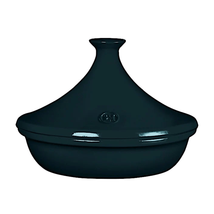Emile Henry 3.7 Quart Ceramic Tagine Cookware - Ocean Blue Color | Authentic Moroccan Stew Pot for Slow Cooking, Braising & Serving | Perfect for Couscous, Tajine & Family Dinners