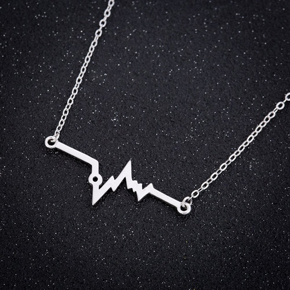 Heartbeat Necklace for Women - Elegant EKG & ECG Medical Jewelry for Nurses, Doctors & Healthcare Professionals - Perfect Gift for Valentine's Day, Anniversary & Special Occasions