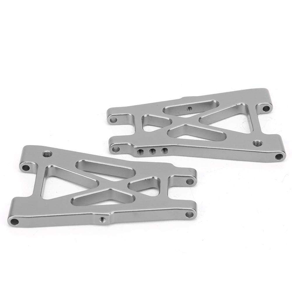 Dilwe RC Rear Lower Arm - 2PCS Metal Rear Lower Swing Suspension Arm for KYOSHO 4WD Optima 1/10 RC Off-Road Car (Silver) | Upgrade & Replace Worn Parts for Smoother Off-Road Racing Performance