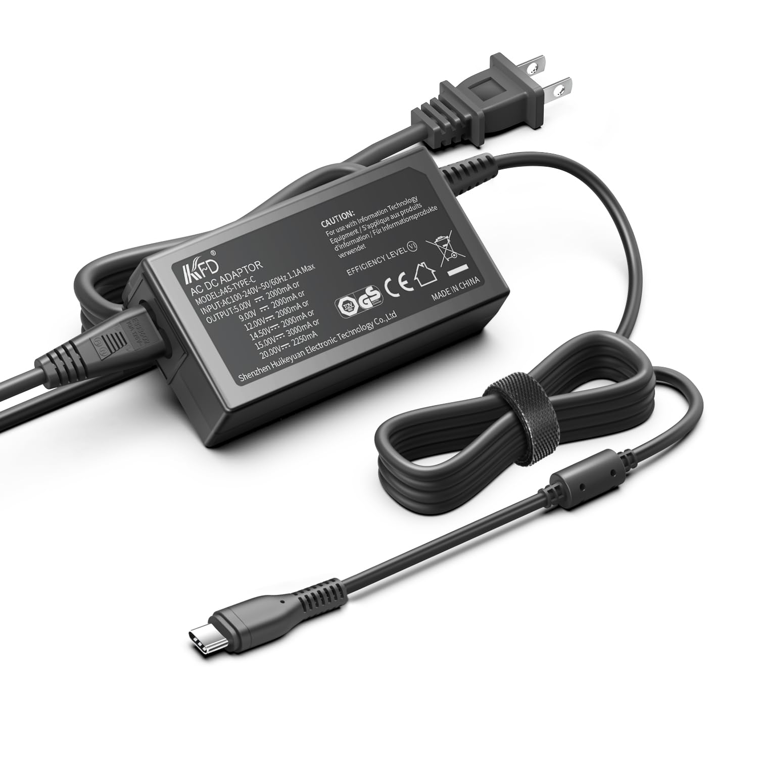 KFD 45W USB-C Fast Charger Adapter for DJI Mini 4/3 Pro, Mavic 3, Air 3/2S Drones - Compatible with Acer Swift/Spin 7, Dell XPS/Latitude, Lenovo ThinkPad/Yoga, HP Spectre, Asus, Samsung & Google Pixel - Perfect for Travel, Office & Outdoor Drone Charging
