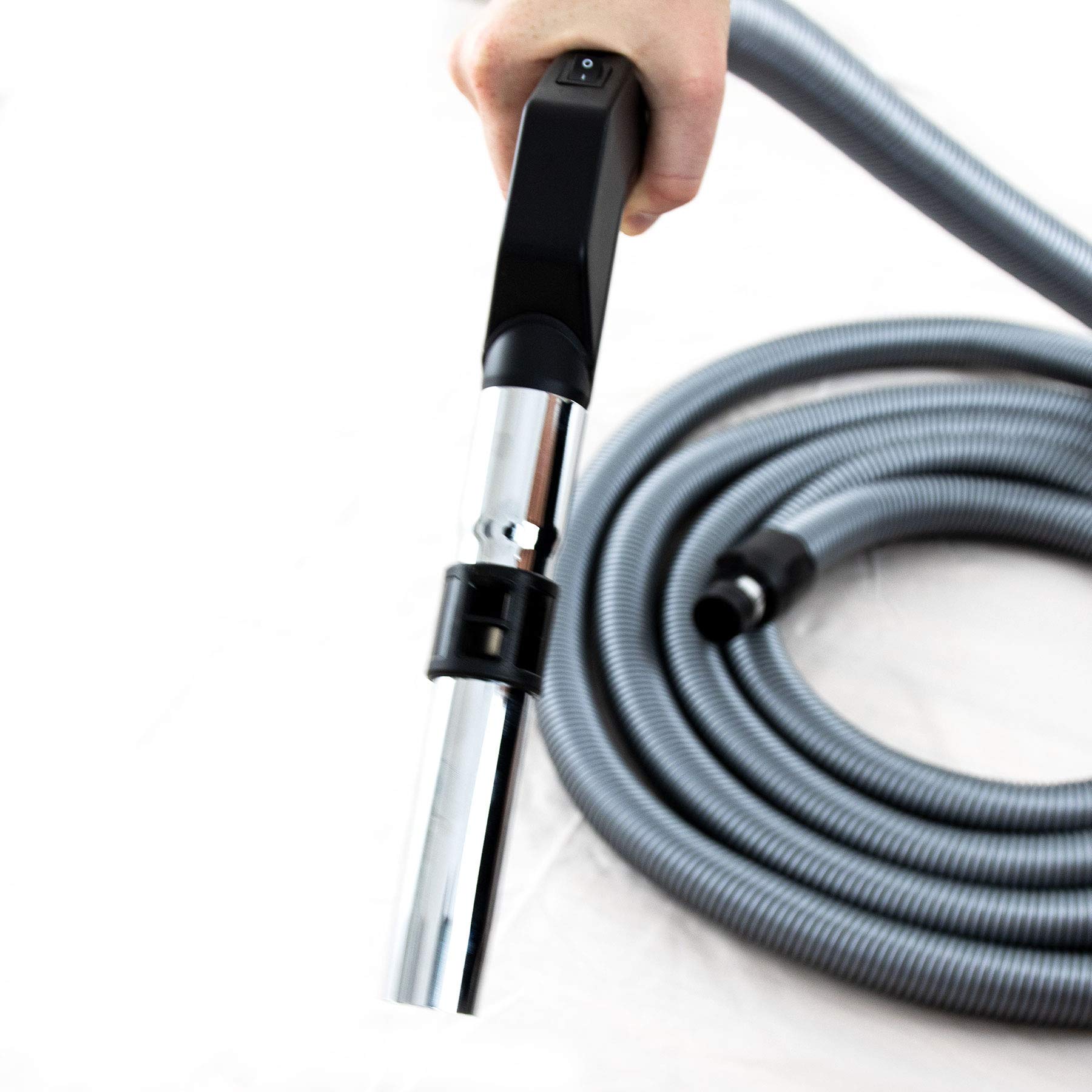 10.7m Central Vacuum Hose - Comfort & Durable for Home Cleaning