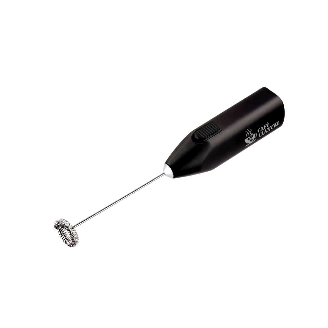 Premium Electric Milk Frother for Lattes & Cappuccinos - Black - Perfect for Home Coffee Bars & Café-Style Drinks