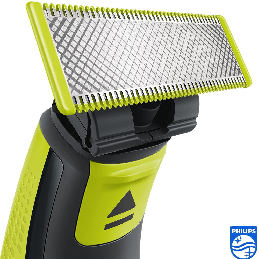 PHILIPS OneBlade Face & Body Trimmer Kit QP620/50 - All-in-One Grooming Solution for Men's Facial Hair, Beard & Body Shaving - Perfect for Travel, Gym & Daily Use
