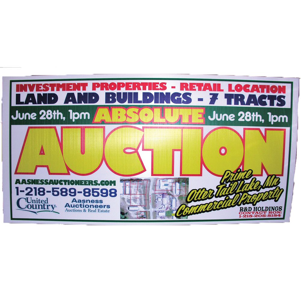 Custom Full Color Yard Signs - 1 or 2 Sided (Minimum 10) - Personalized Lawn Signs for Political Campaigns, Real Estate, Graduation & Events - Durable Outdoor Advertising Solution