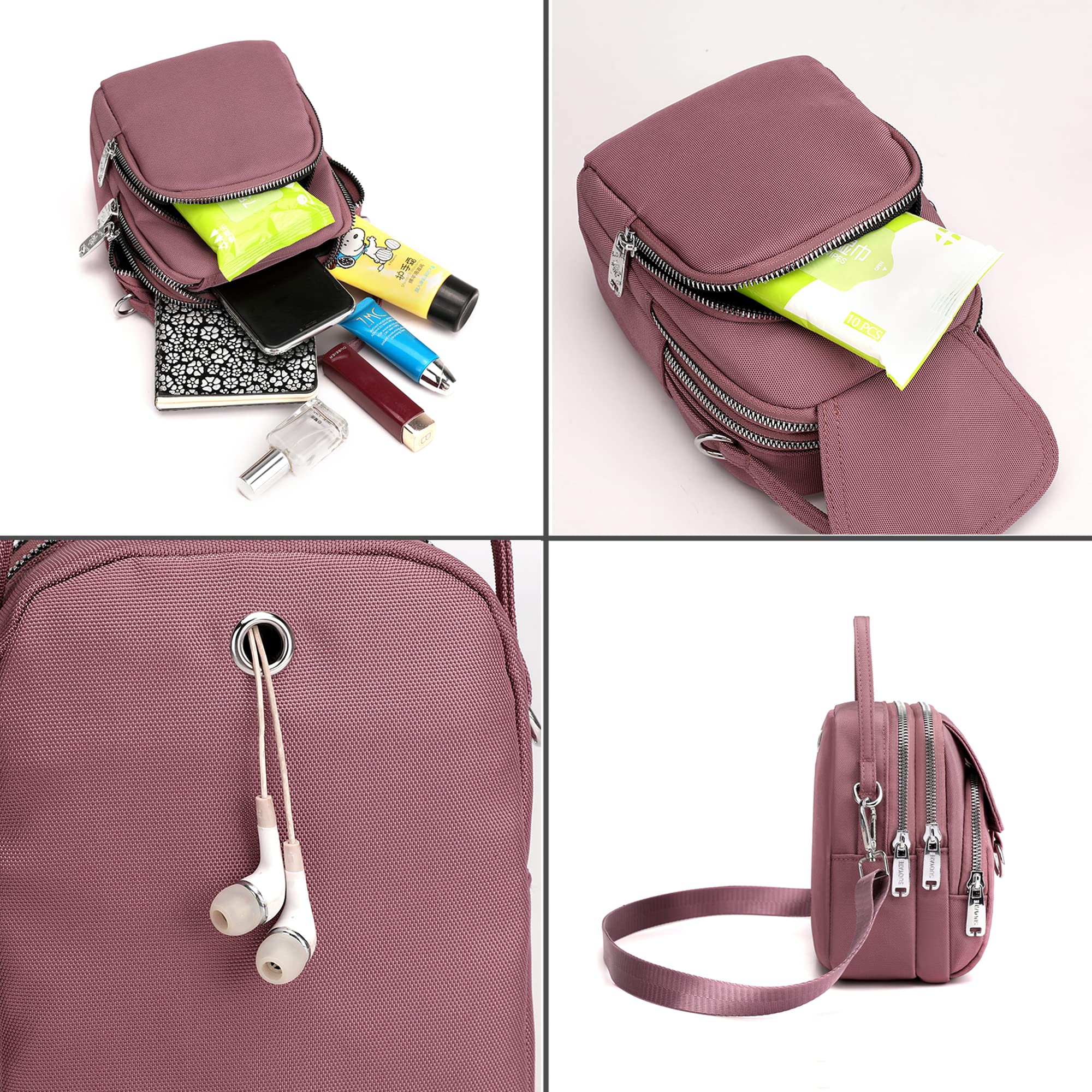 Cute Mini Crossbody Bag for Women - Lightweight Small Travel Shoulder Purse - Kawaii Aesthetic Handbag for Daily Use, Shopping & Travel