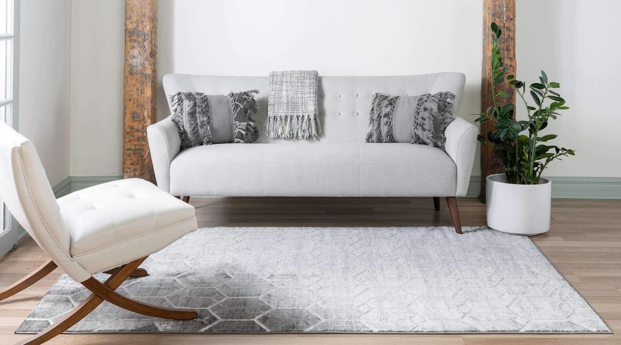 Unique Loom Matrix Trellis Collection Area Rug - 9' x 12' 2