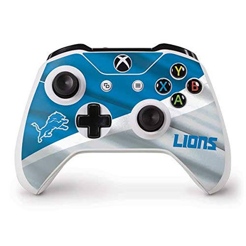 Official NFL Detroit Lions Gaming Skin for Xbox One S Controller - Custom Decal Wrap with Durable Protection - Perfect for Gamers & Sports Fans