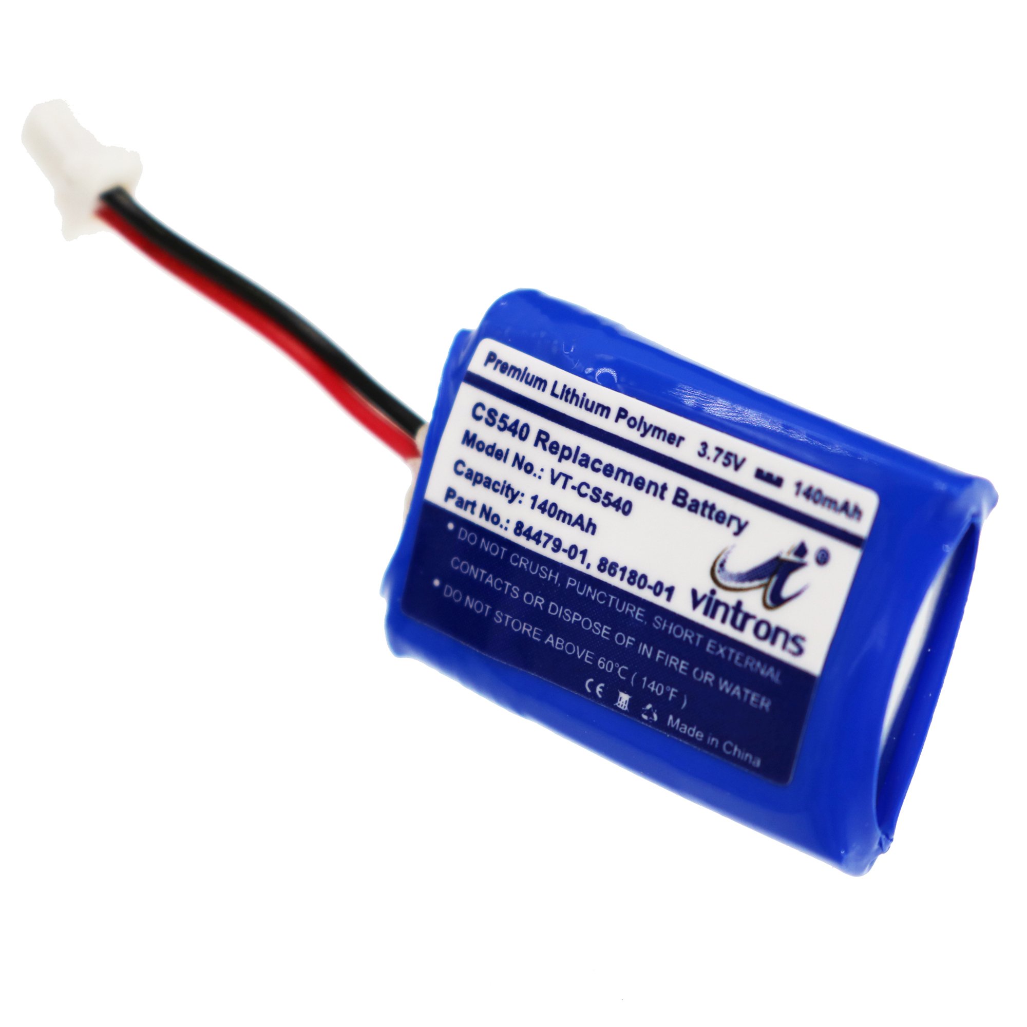 Plantronics CS540 & C054 Replacement Battery - Compatible with VINTRONS 86180-01 & 84479-01 - Long-Lasting Power for Wireless Headsets - Perfect for Office, Call Centers & Remote Work