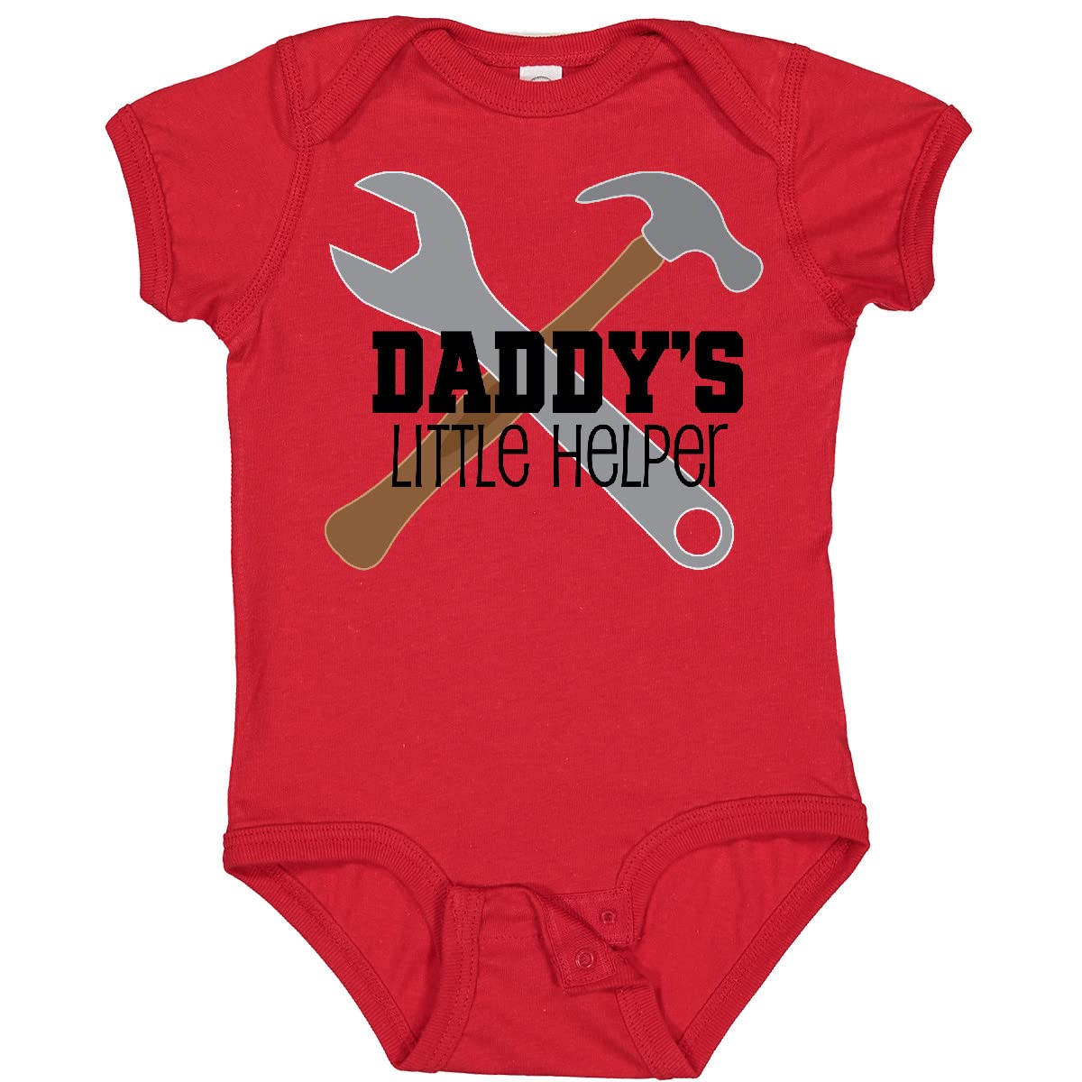 Inktastic Daddy's Little Helper Tool Set Baby Bodysuit - Cute Construction Theme Outfit for Newborns & Toddlers - Perfect for Father's Day, Baby Showers & Family Photos