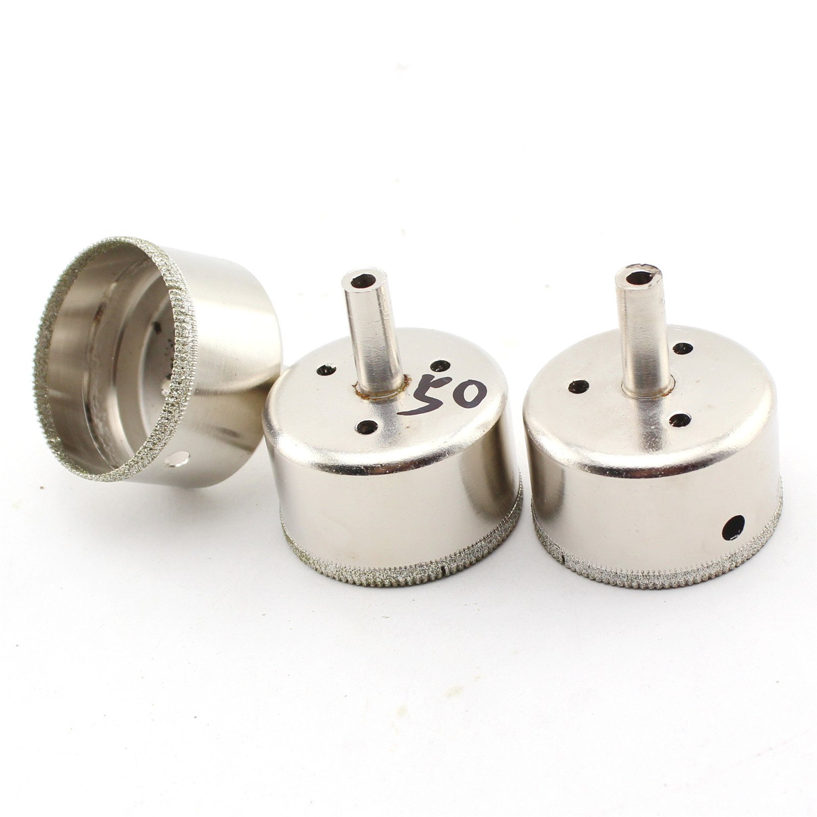 Diamond Tip Drill Bits 50mm - Fine Tooth Hole Saw for Glass, Tile, Stone - Perfect for DIY Projects, Home Renovation & Crafting