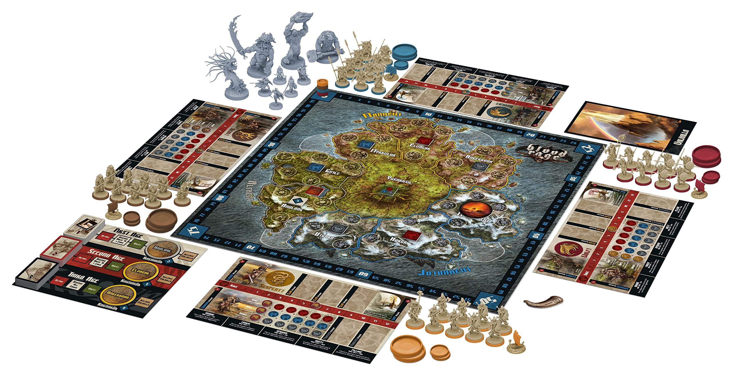 Blood Rage Board Game by Asmodee - Strategy Viking Adventure Game for Adults & Teens - Perfect for Game Nights, Parties & Family Gatherings