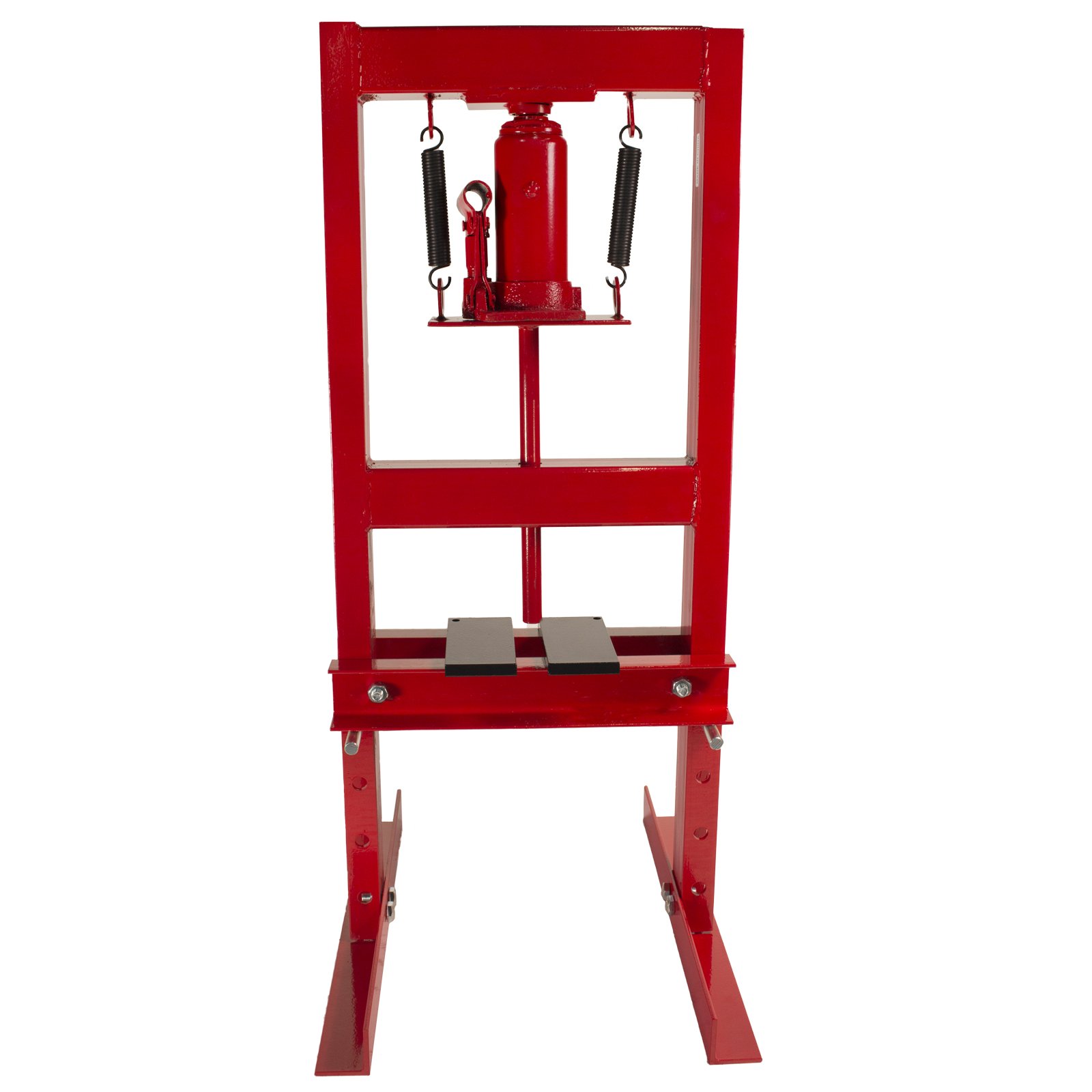 6-Ton Hydraulic Shop Press with Steel Plates - Heavy Duty H-Frame Bench Press for Metalworking, Automotive Repair & DIY Projects