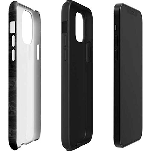 Skinit Impact-Resistant Phone Case for iPhone 12 Pro Max - Officially Licensed NFL Philadelphia Eagles Black & White Design | Durable Protection for Football Games, Travel & Everyday Use