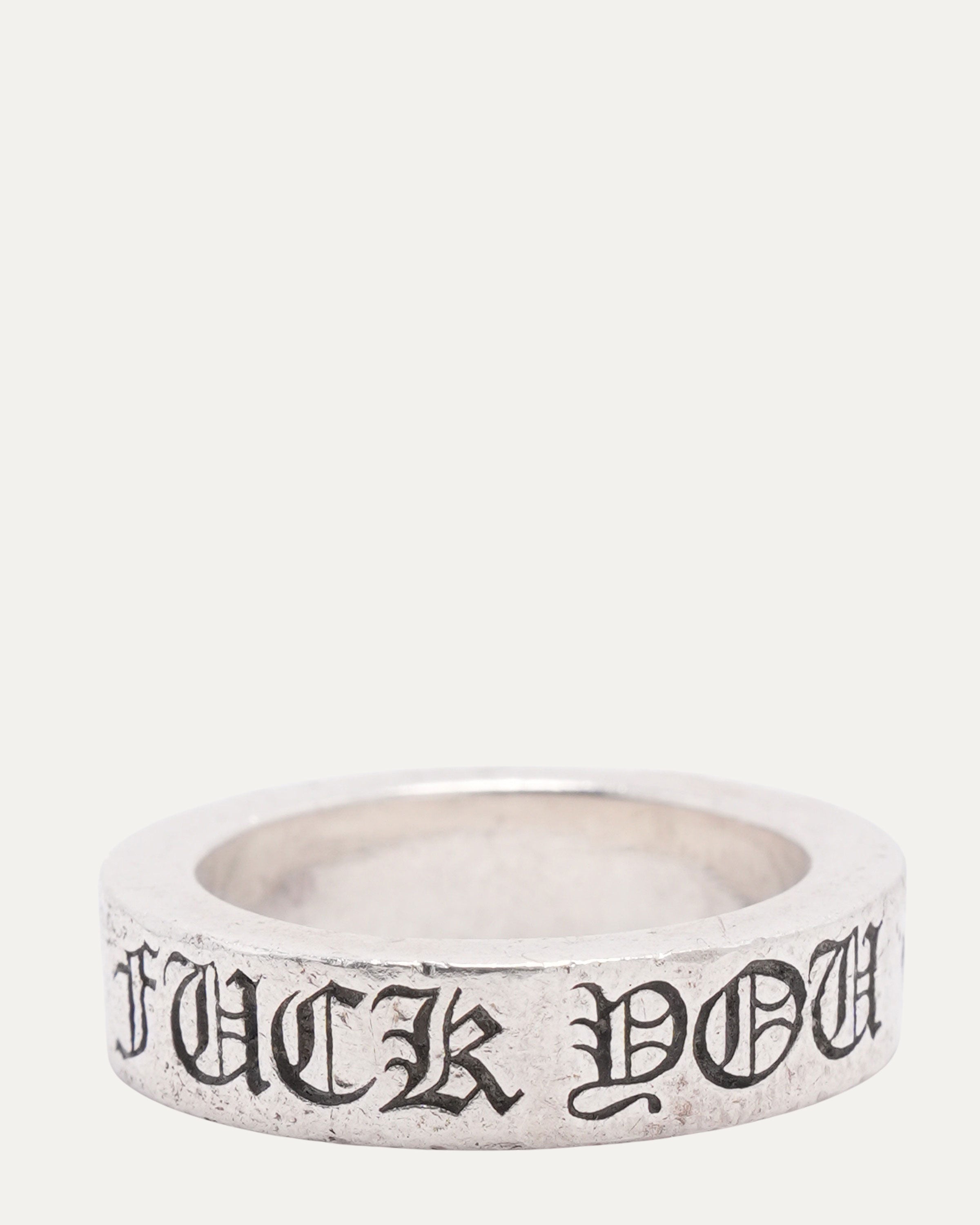 Fuck You Spacer Ring - Punk Style Adjustable Finger Ring for Men & Women - Perfect for Gothic, Rock, and Alternative Fashion - Great for Concerts, Parties, and Rebellious Style Statements