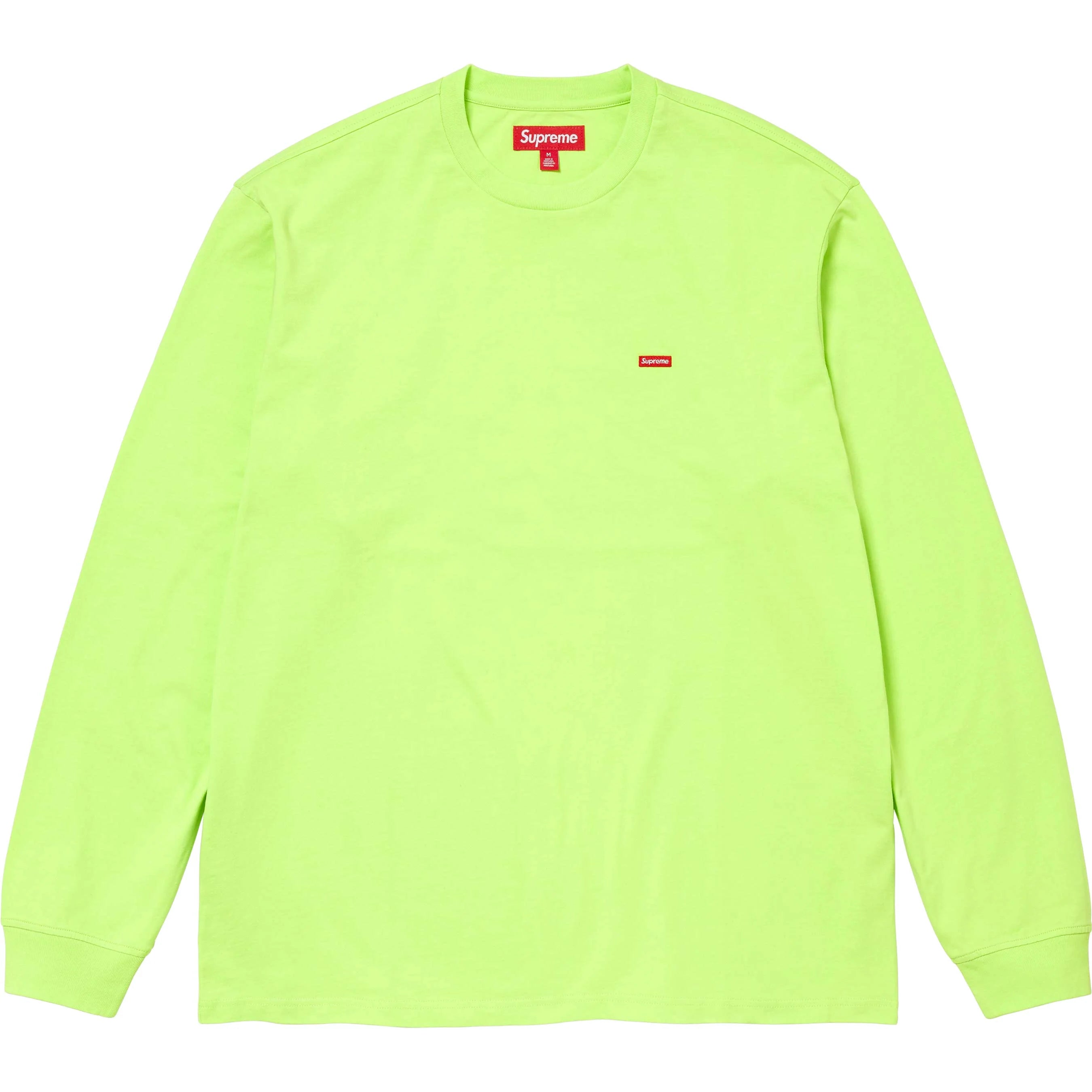 Supreme FW24 Small Box Logo Long Sleeve T-Shirt - Bright Green | Streetwear Fashion & Urban Style Essential