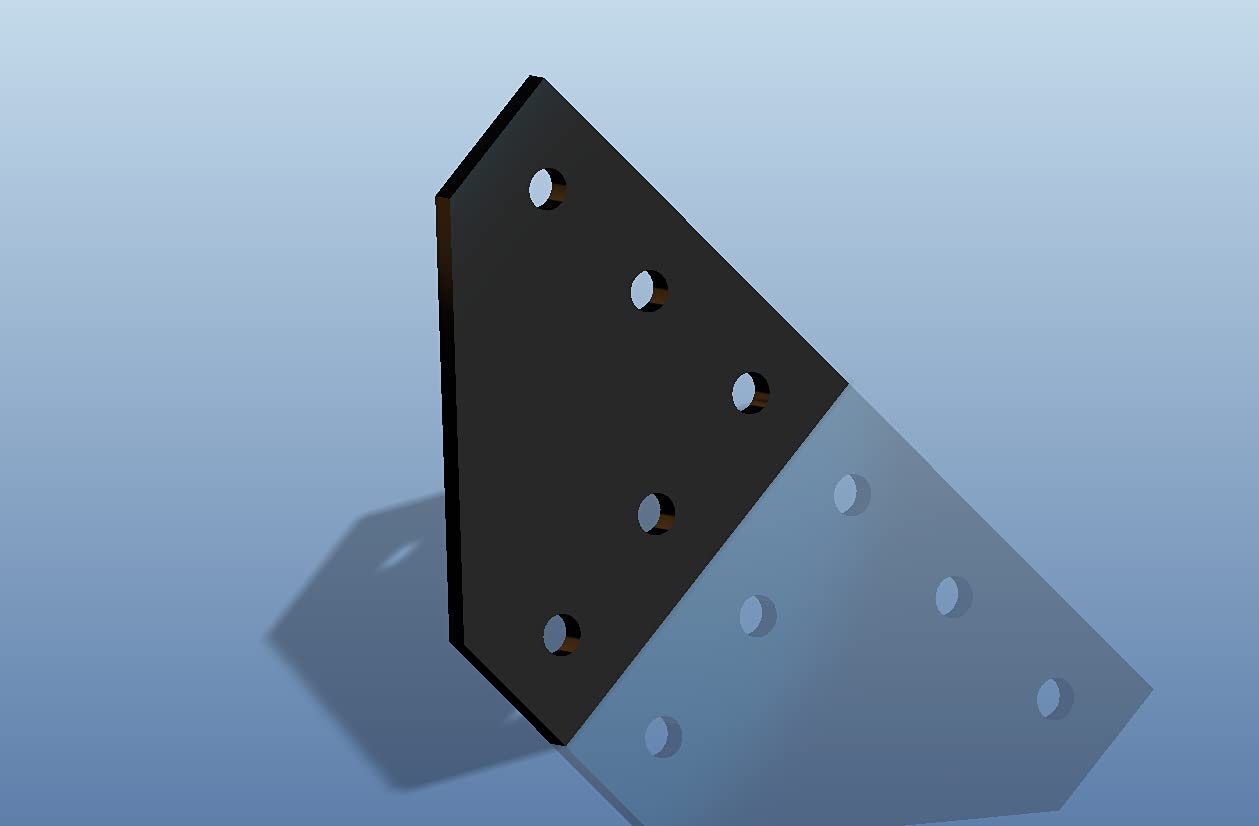 Aopin 2020 Series 5-Hole Black Anodized Aluminum Alloy Extrusion Bracket - 4Pcs for 3D Printer Frame, CNC Machine, Robotics & DIY Projects